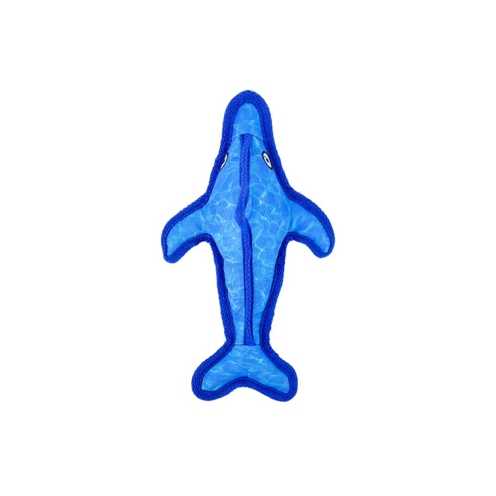 RUFF PLAY Plush Blue Shark Dog Toy - Image 2