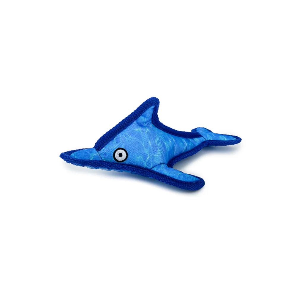 RUFF PLAY Plush Blue Shark Dog Toy - Image 4