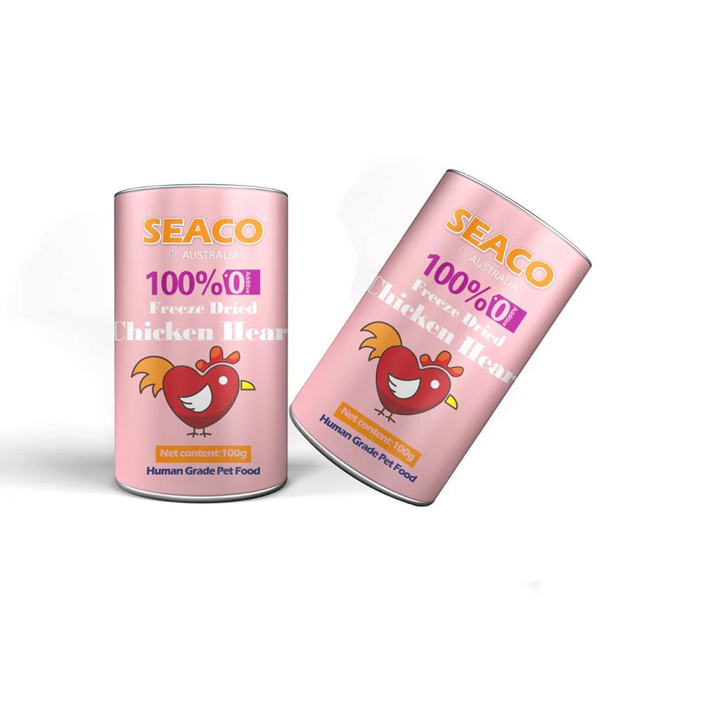 SEACO Chicken Heart Freeze Dried Pet Food 100g - Image 2