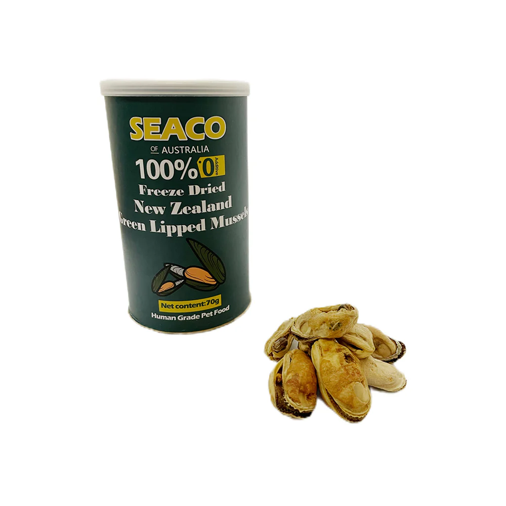 SEACO New Zealand Mussels Freeze Dried Pet Food 70g - Image 2