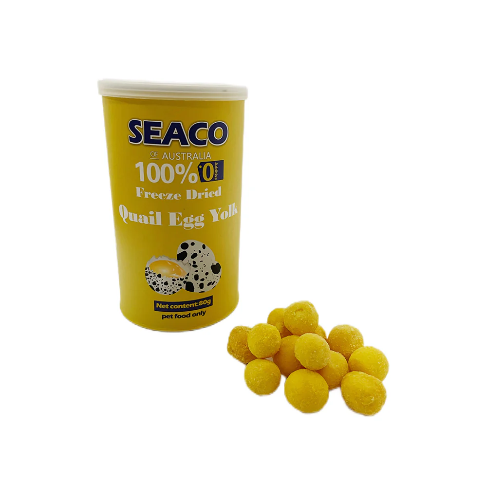SEACO Quail Egg Yolks Freeze Dried Pet Food 80g - Image 2
