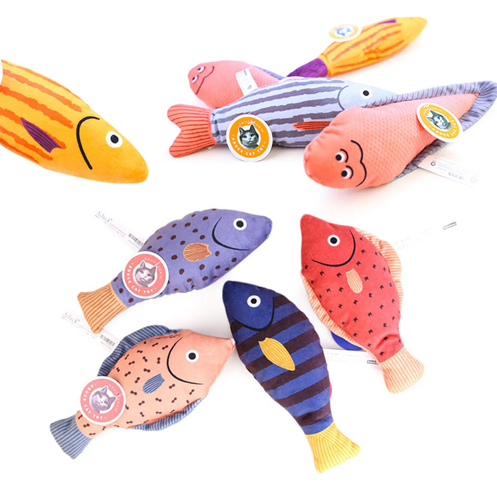 Seafood Blue Fish Cat Catnip Toy - Image 2