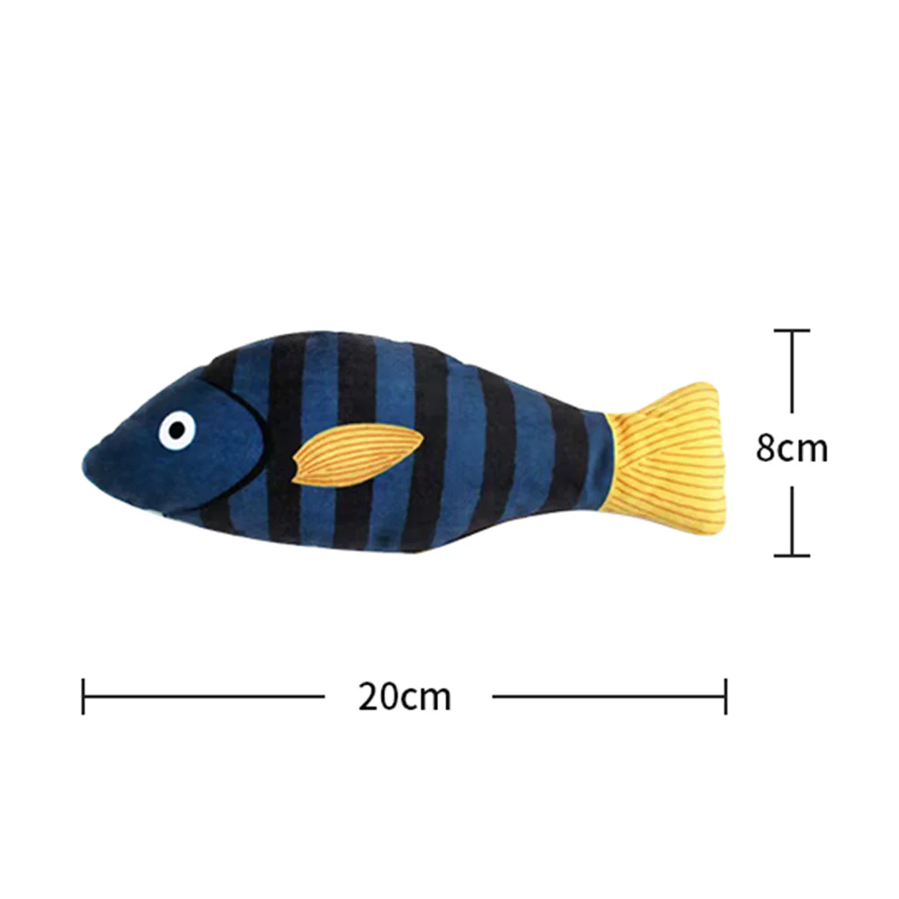 Seafood Blue Fish Cat Catnip Toy - Image 3