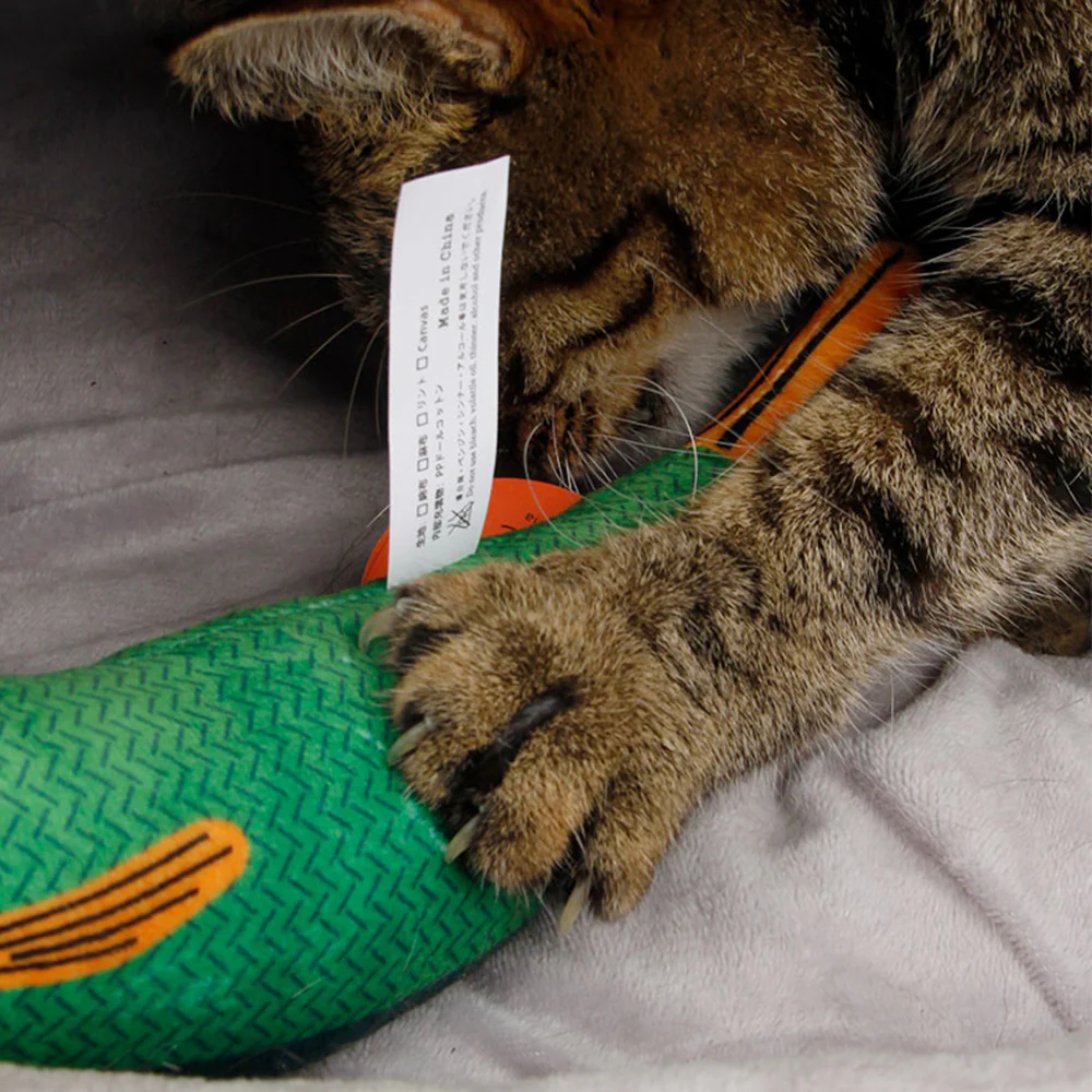 Seafood Green Fish Cat Catnip Toy - Image 2