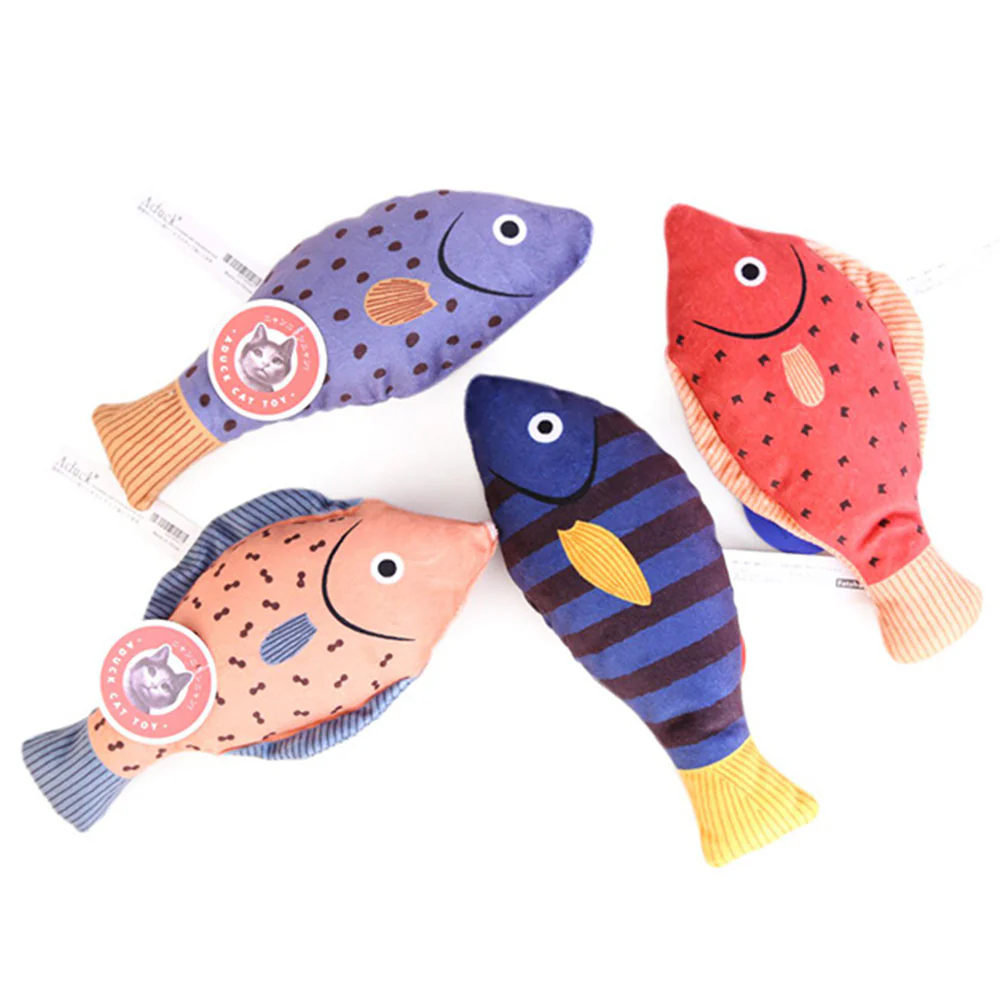 Seafood Pink Fish Cat Catnip Toy - Image 2