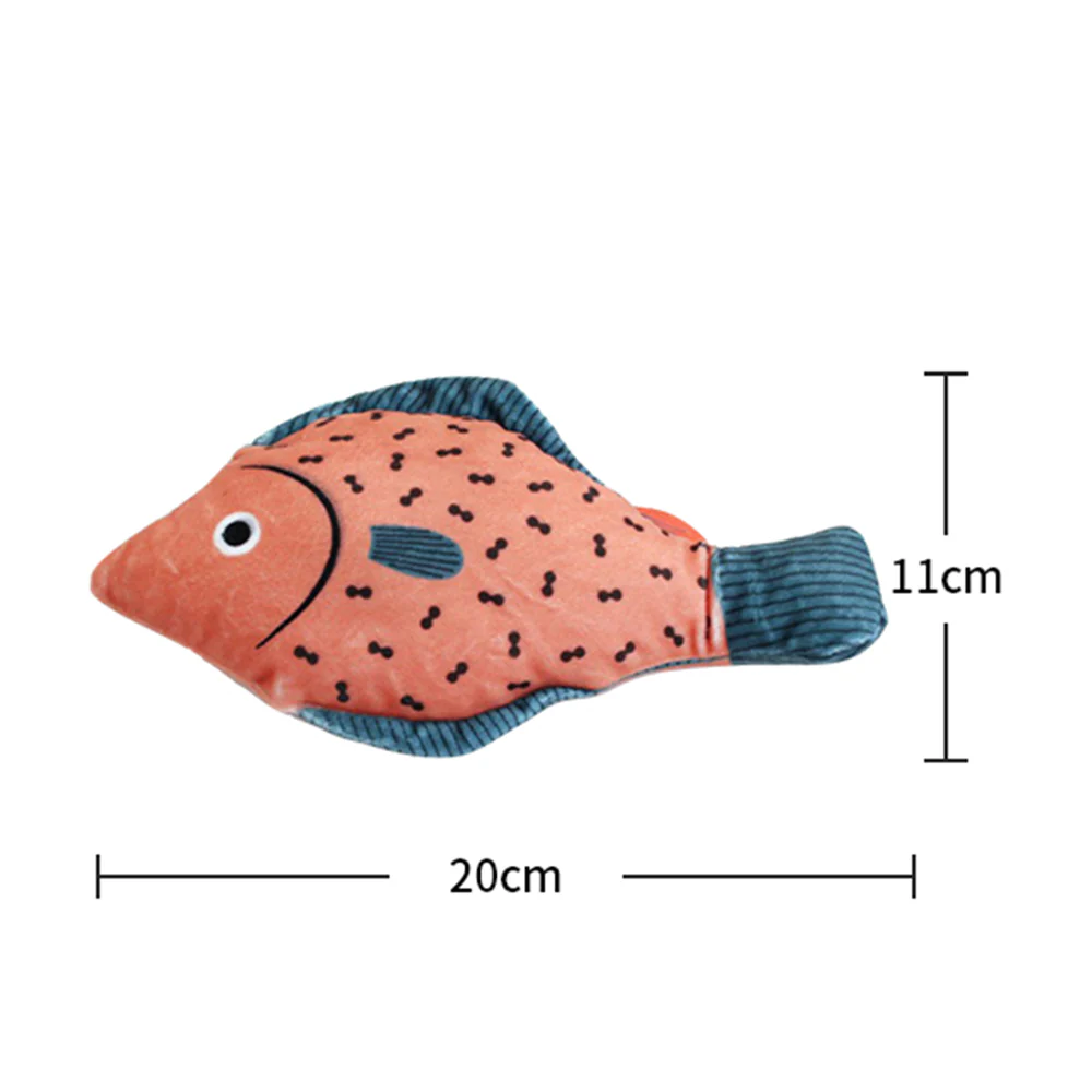 Seafood Pink Fish Cat Catnip Toy - Image 3