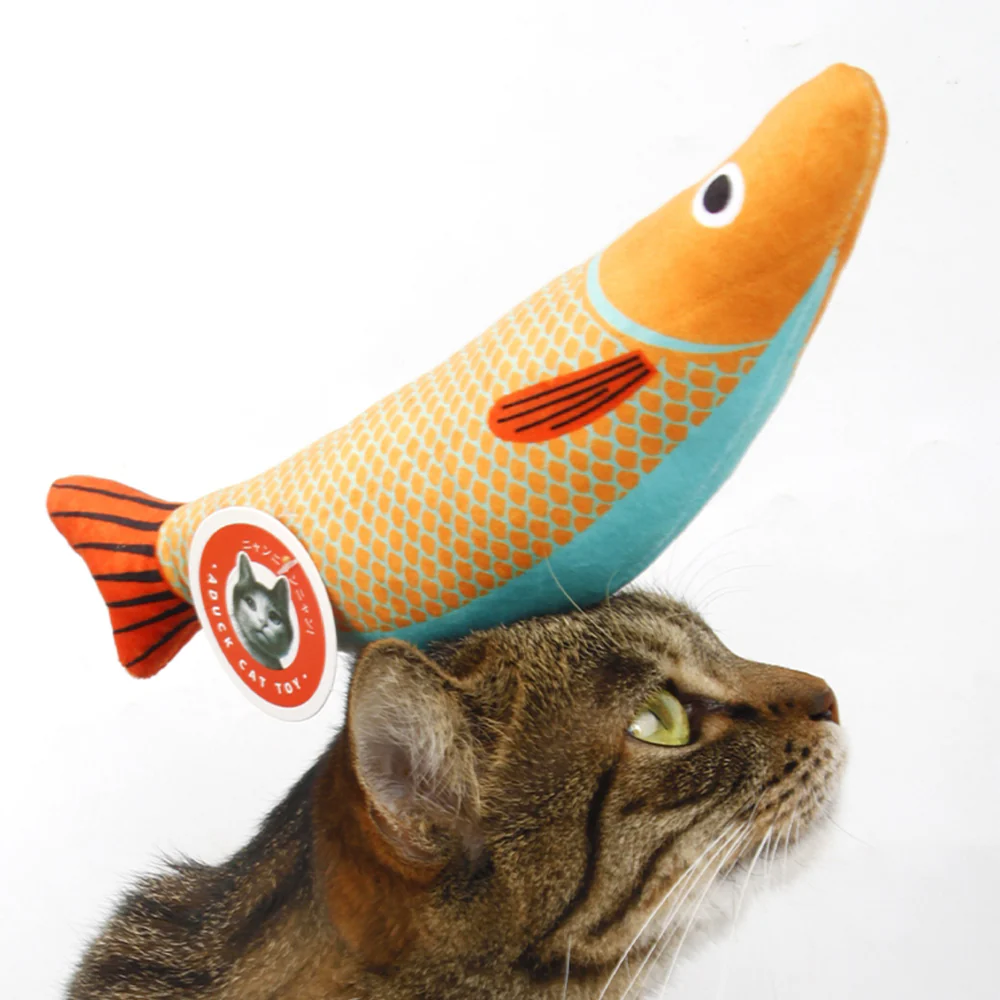 Seafood Yellow Fish Cat Catnip Toy - Image 2