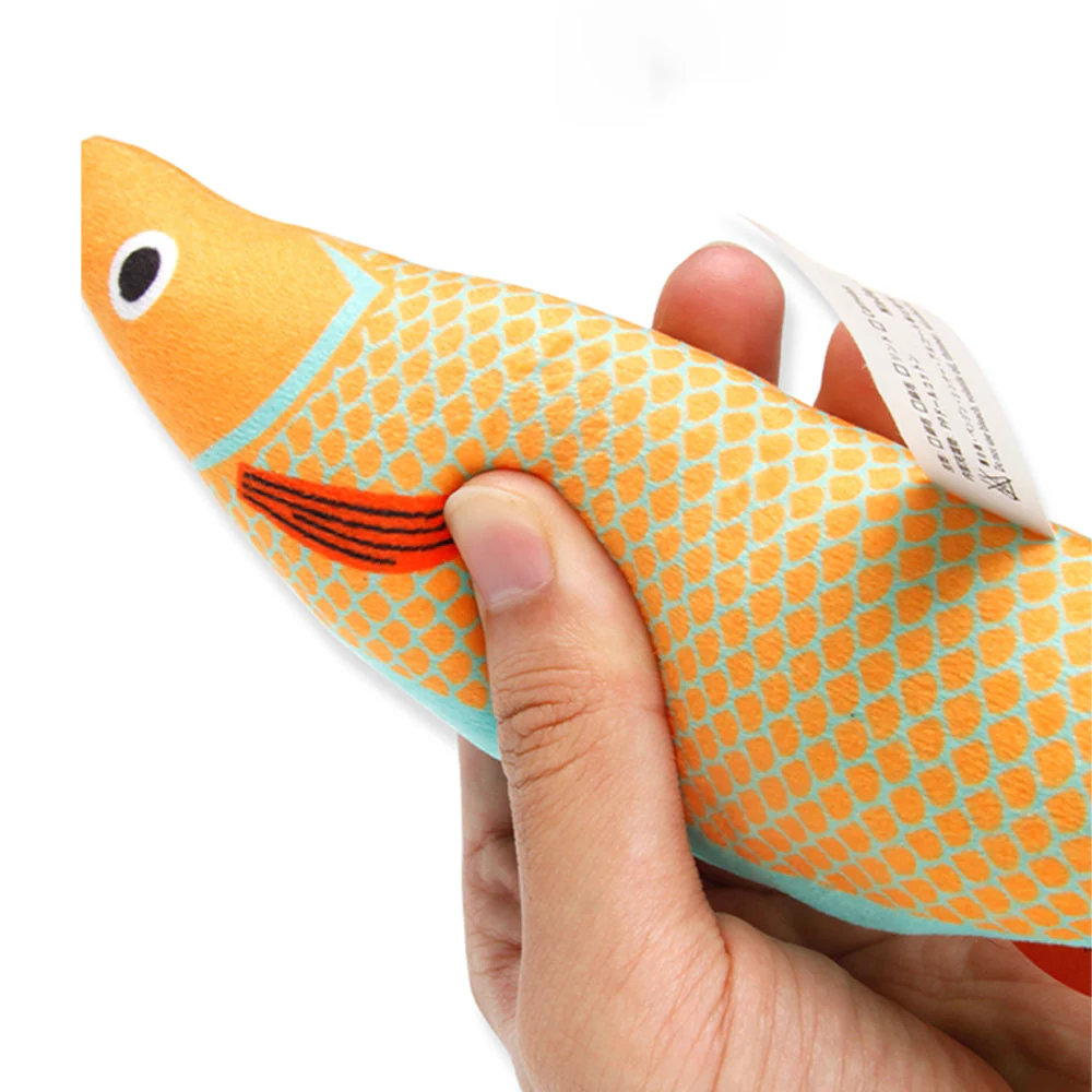 Seafood Yellow Fish Cat Catnip Toy - Image 3