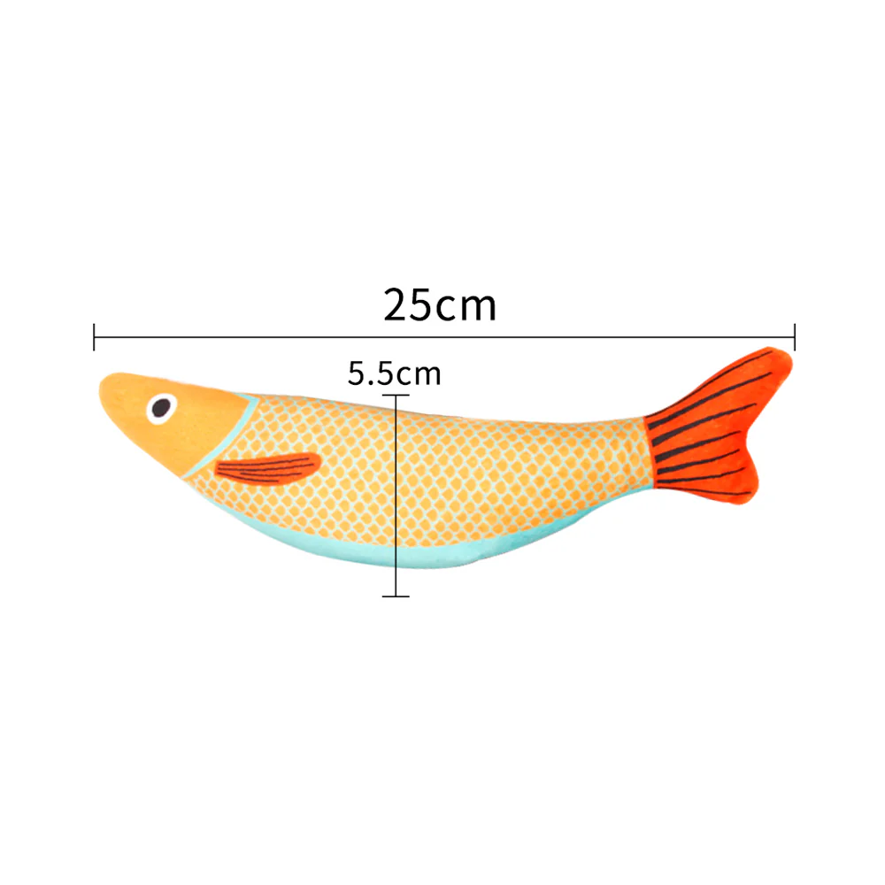 Seafood Yellow Fish Cat Catnip Toy - Image 4