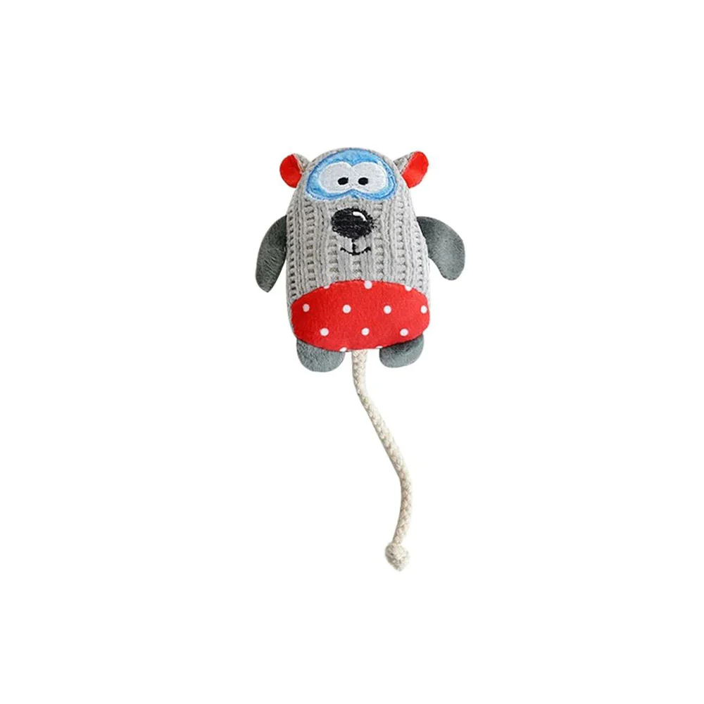 SHERGER Grizzly Bear Cat Catnip Chew Toy