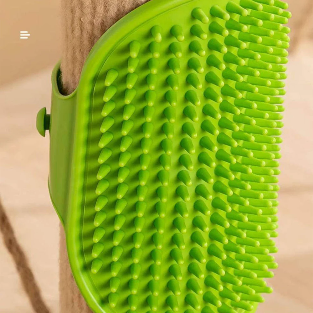 Silicone Cat Self Groomer – Corner & Furniture Mount Brush 1Pcs Random - Image 4