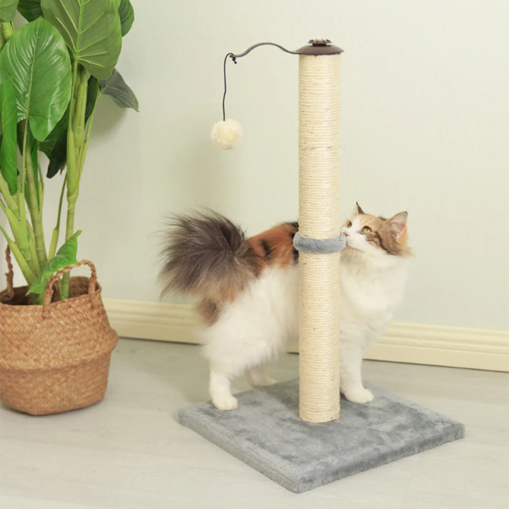 Sisal Cat Scratching Post with Hanging Toy – 67cm Single Post - Image 4