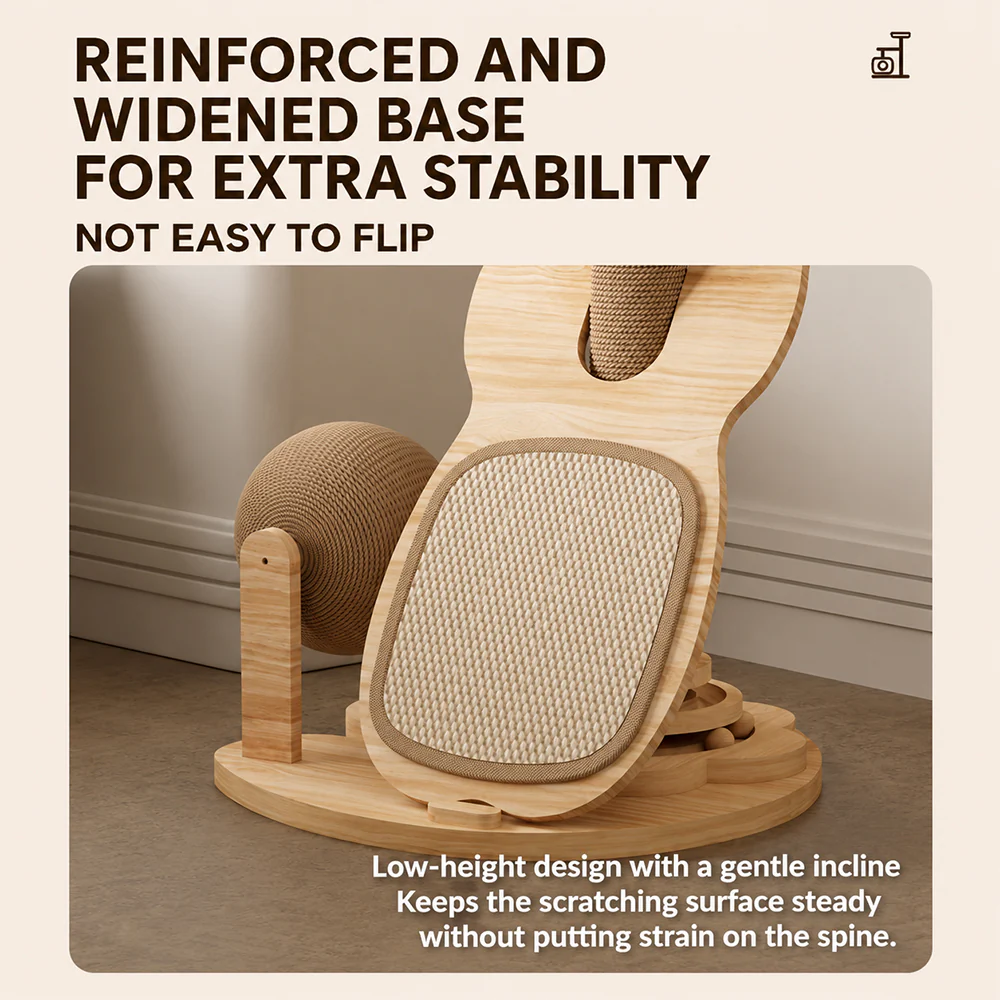 Small Cat Tree with Bed & Sisal Scratching Post - Image 3