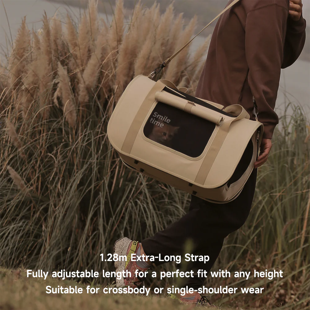 SMILE TIME Amber Autumn Pet Carrier - Large 52.5x29x30cm - Image 8