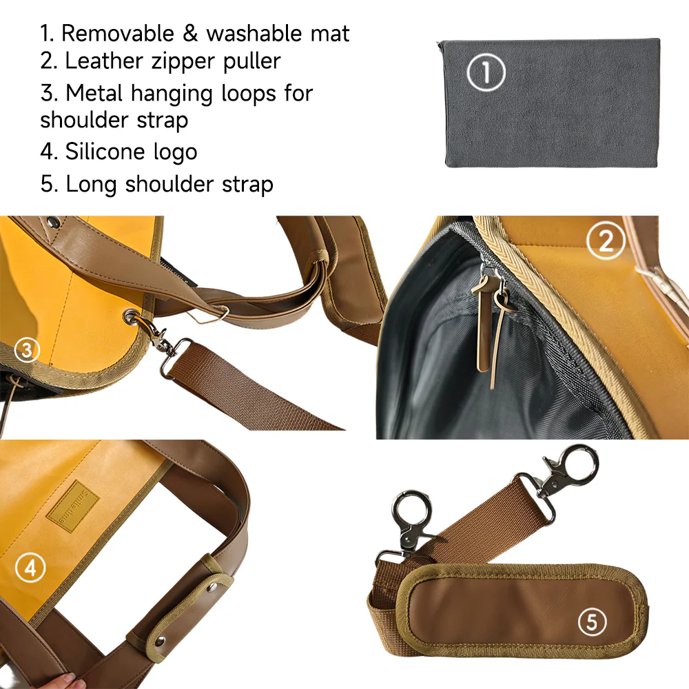 SMILE TIME Amber Vista Panorama Pet Carrier 48x25.5x32.5cm - Image 11