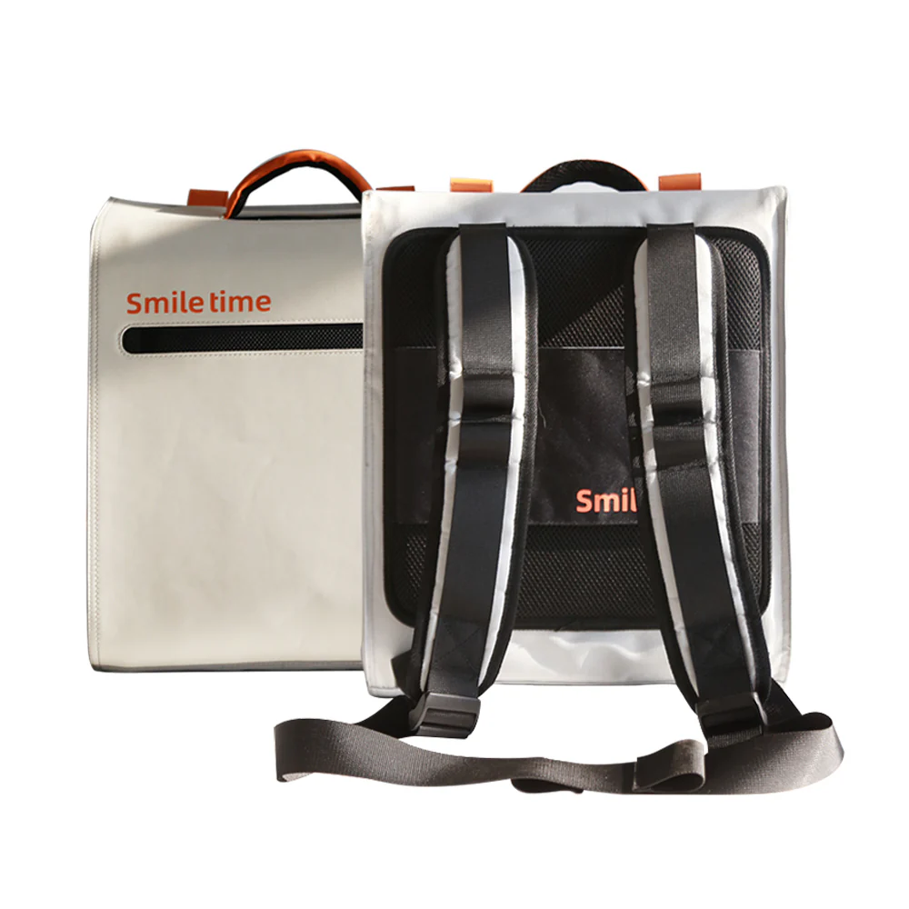 SMILE TIME Dove Grey Foldable Backpack Pet Carrier 38x27x42cm - Image 3