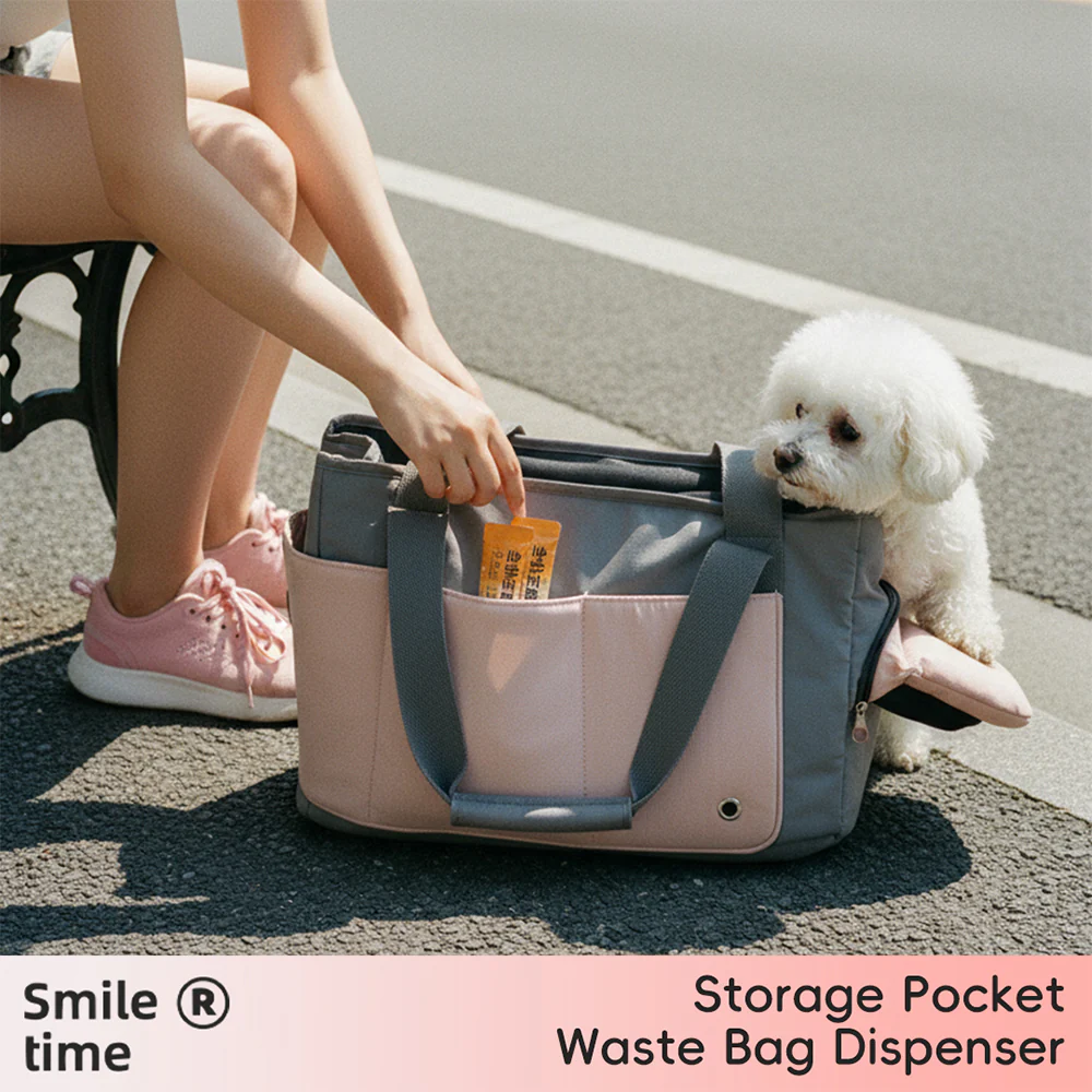 SMILE TIME Ergonomic Head-Out Pet Carrier 40x25x17.5cm - Image 11