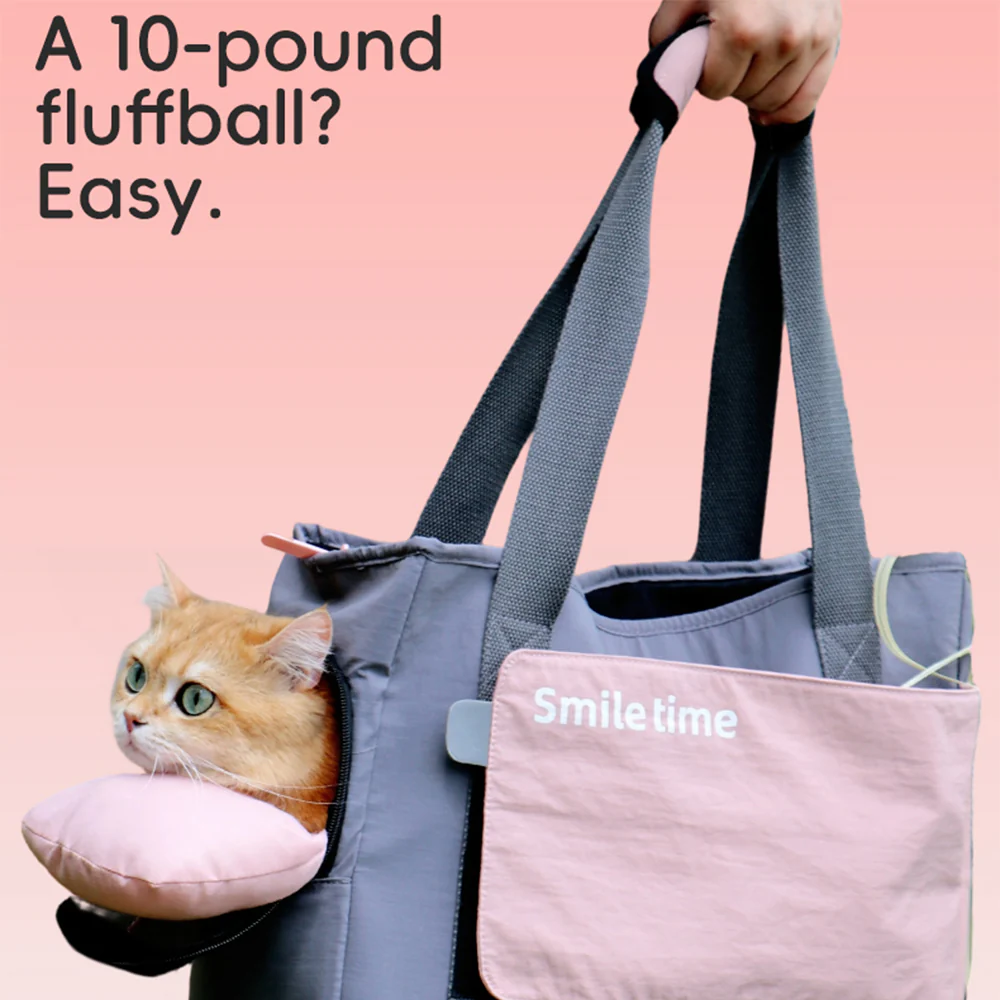 SMILE TIME Ergonomic Head-Out Pet Carrier 40x25x17.5cm - Image 13