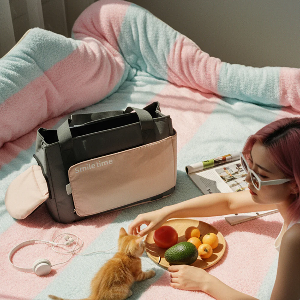 SMILE TIME Ergonomic Head-Out Pet Carrier 40x25x17.5cm - Image 14