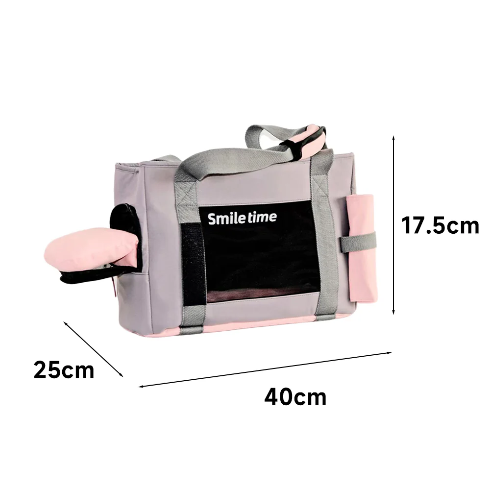 SMILE TIME Ergonomic Head-Out Pet Carrier 40x25x17.5cm - Image 4