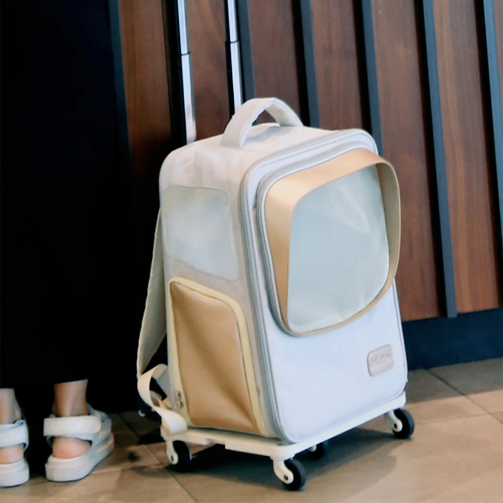 SMILE TIME Glide Pet Carrier Trolley 36x28x97cm - Image 8