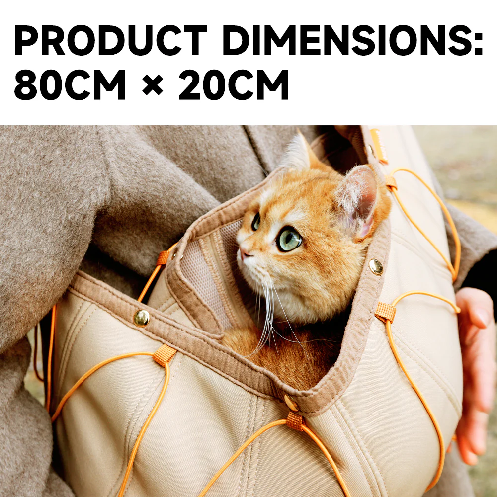 SMILE TIME Pet Carrier Sling  Front Carry Crossbody Bag 80x29cm - Image 7