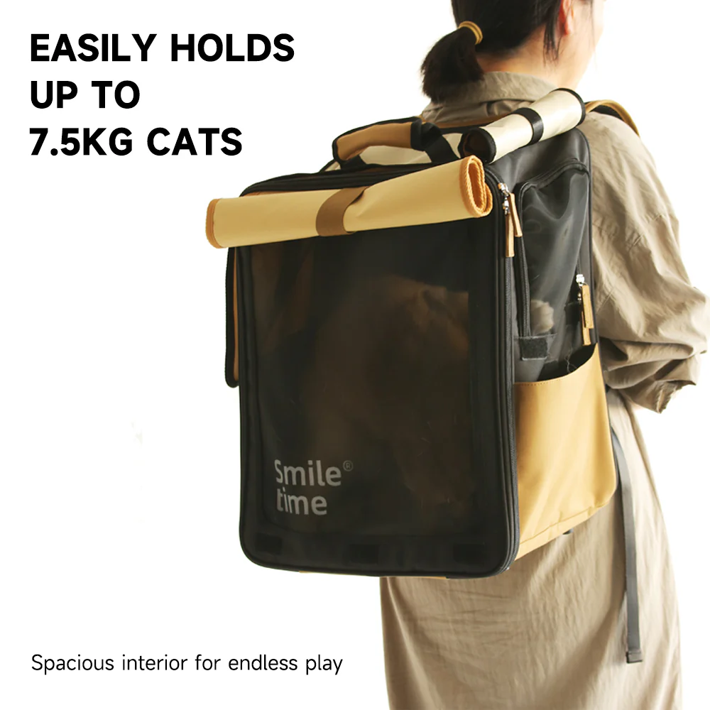 SMILE TIME Privacy Pro Tri-Shade Pet Travel Carrier 38x24x44cm - Image 7