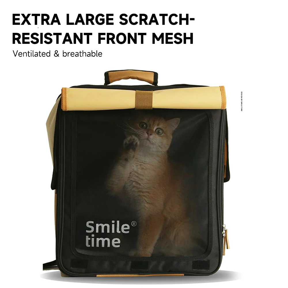 SMILE TIME Privacy Pro Tri-Shade Pet Travel Carrier 38x24x44cm - Image 8