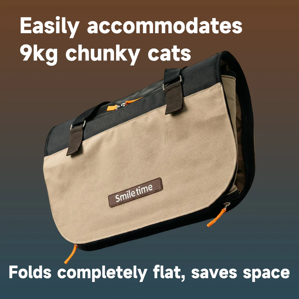 SMILE TIME Quiet Shade 4-Side Mesh Pet Carrier 50x29x30cm - Image 4