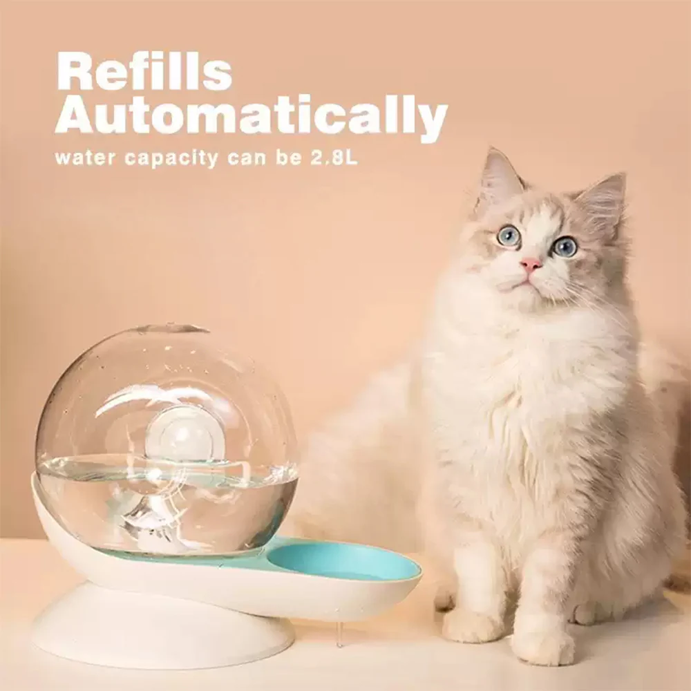 Snail Shaped Non-Electric Pet Water Fountain 2.8L - Image 3