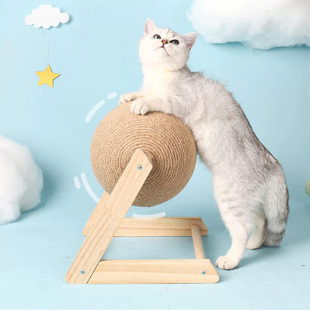 Spherical Triangular Support Cat Scratching Post - Image 3