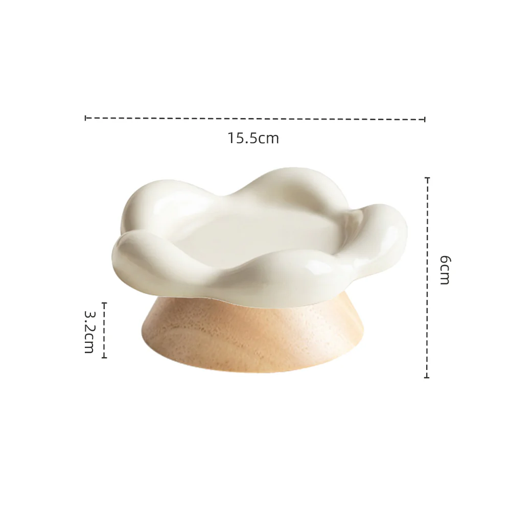 Split Ceramic Pet Petal Bowl - 250ml - Image 2