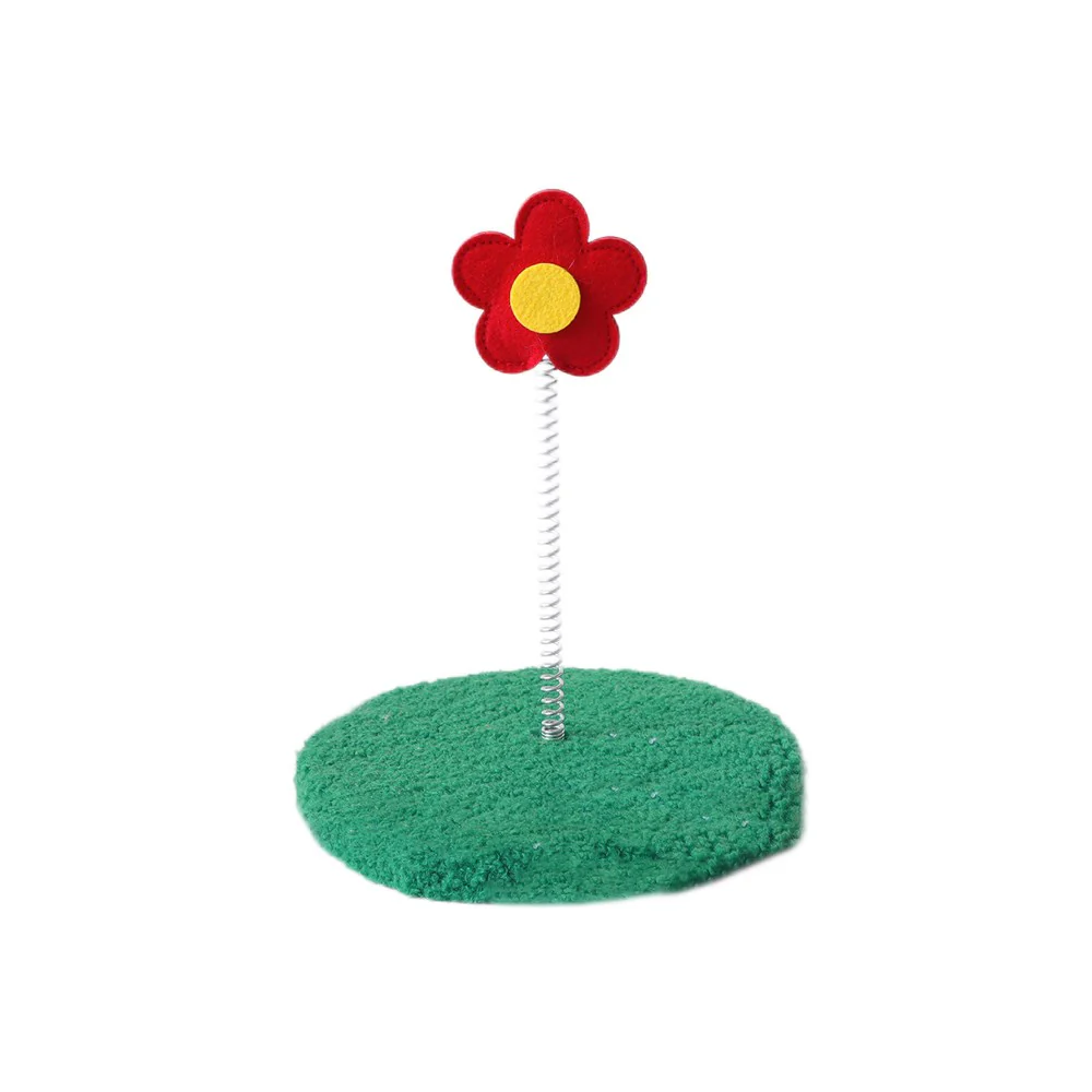 Spring Sword Sisal Ball Durable Cat Scratching Board - Green