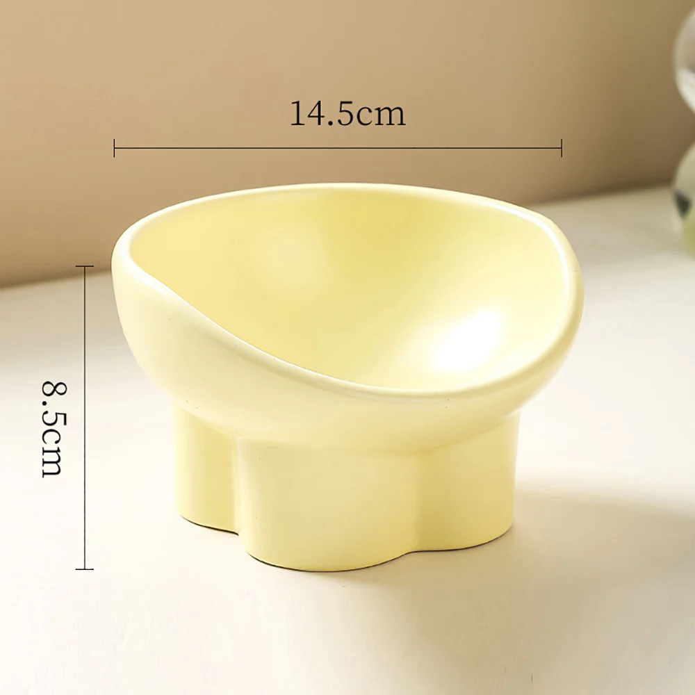 Standing Beveled Ceramic Pet Bowl 250ml - Image 6