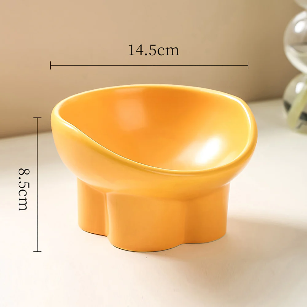 Standing Beveled Ceramic Pet Bowl 250ml - Image 7