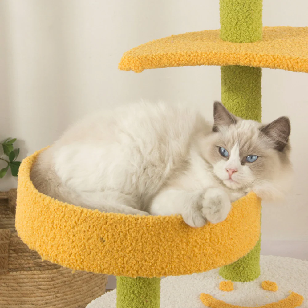 Star & Moon Multi-Level Sisal Cat Tree 120x50x50cm - Image 3