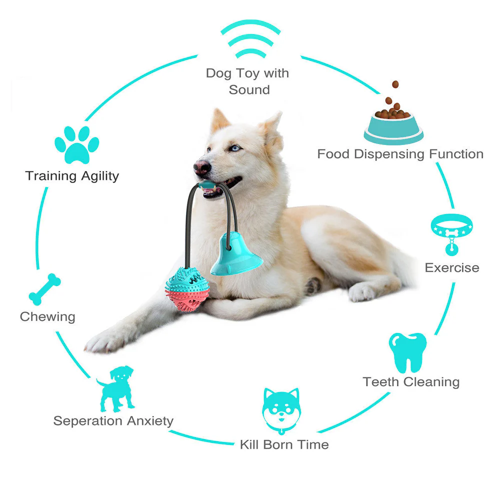 Strong Suction & Durable Dispensing Interactive Dog Toy 1Pcs Random - Image 11