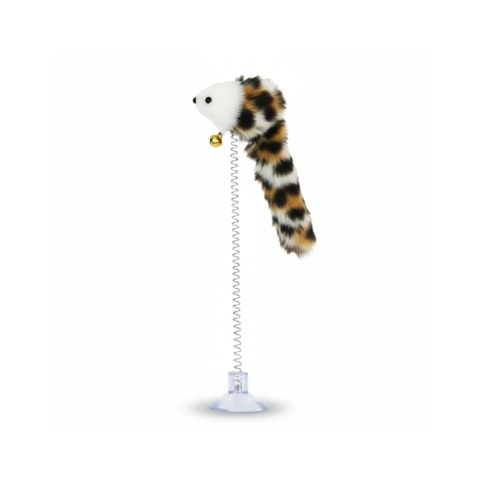 Suction Cup Spring Cat Teaser Wand Interactive Toy - Image 3