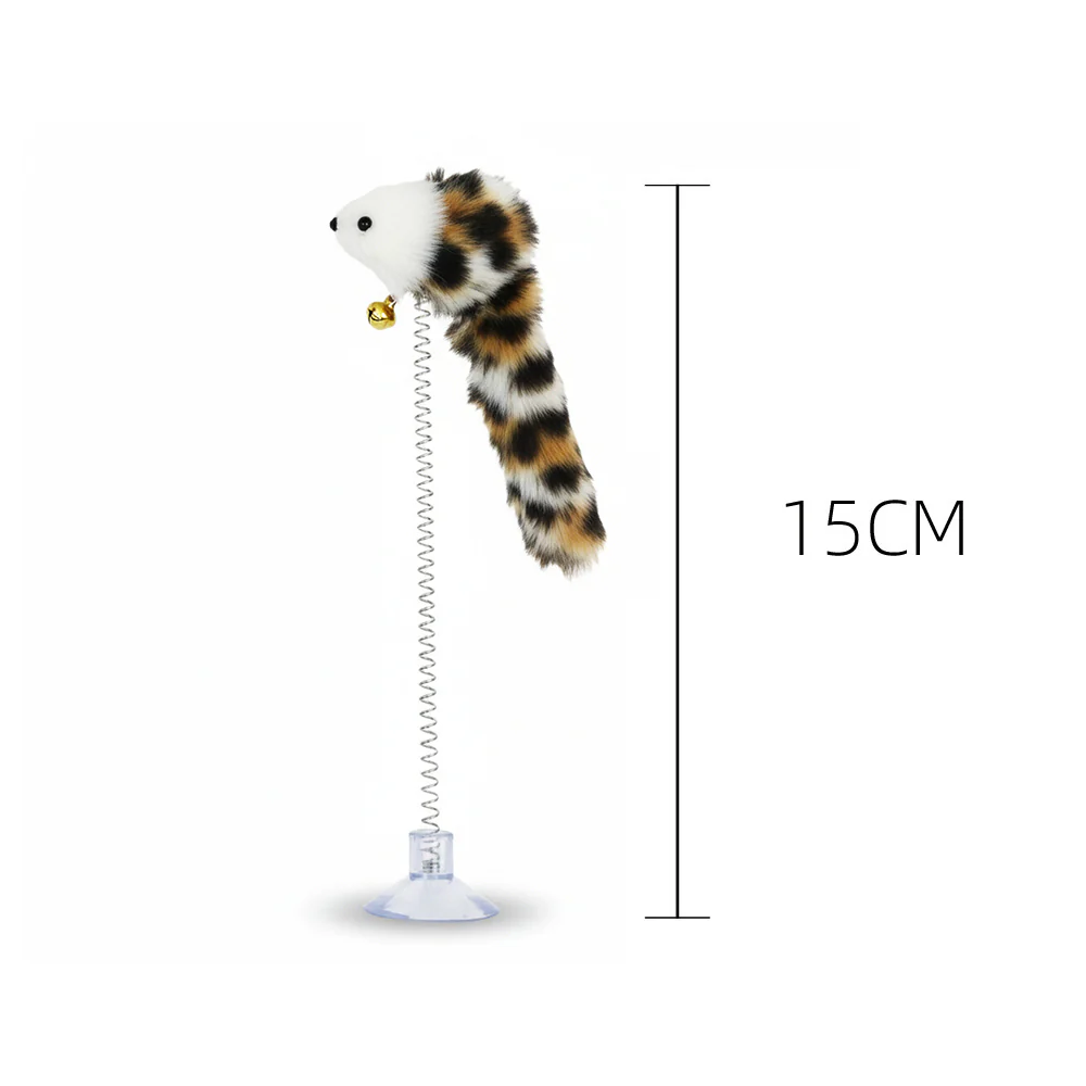 Suction Cup Spring Cat Teaser Wand Interactive Toy - Image 4