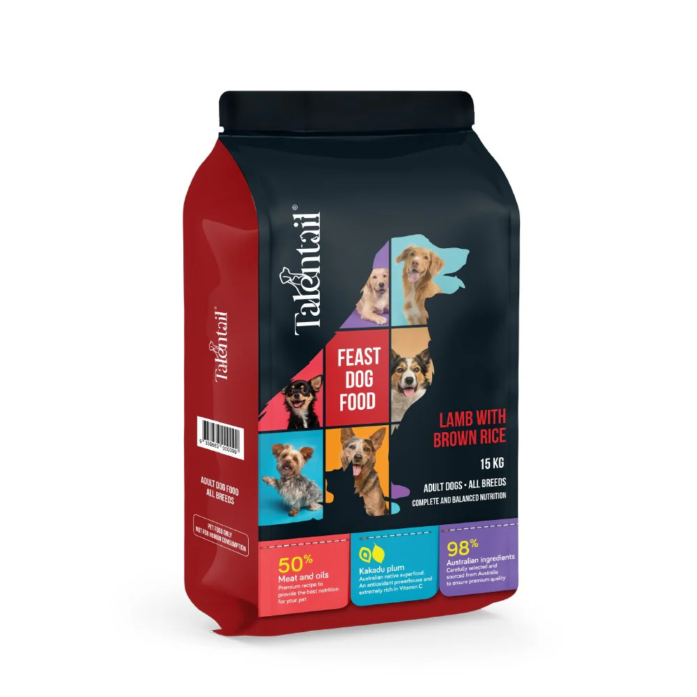 TALENTAIL Lamb with Brown Rice Kibble Dog Food For Adult Dogs 15kg - Image 3