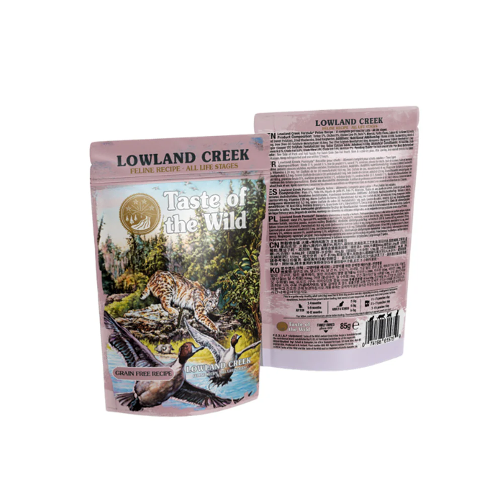 TASTE OF THE WILD Lowland Creek Chunks In Gravy Pouch Wet Cat Food - Image 2