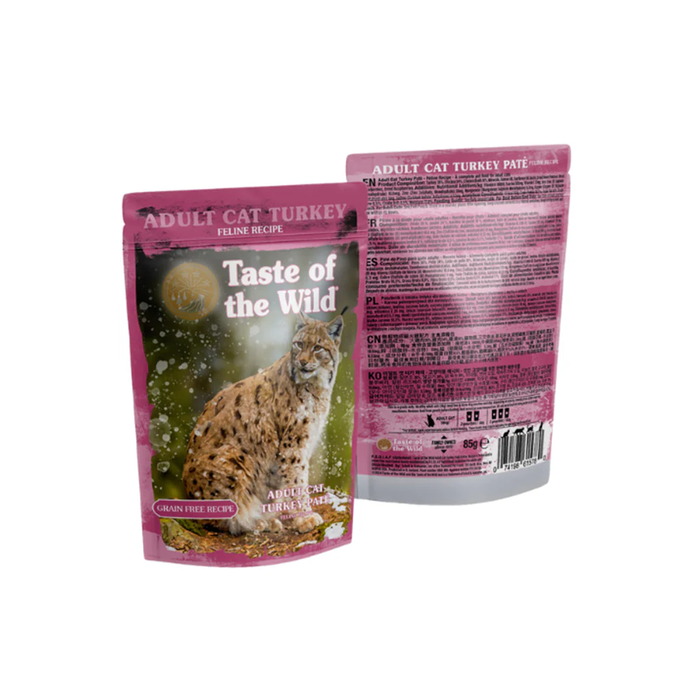 TASTE OF THE WILD Turkey With Chicken Pate Pouch Adult Wet Cat Food - Image 2