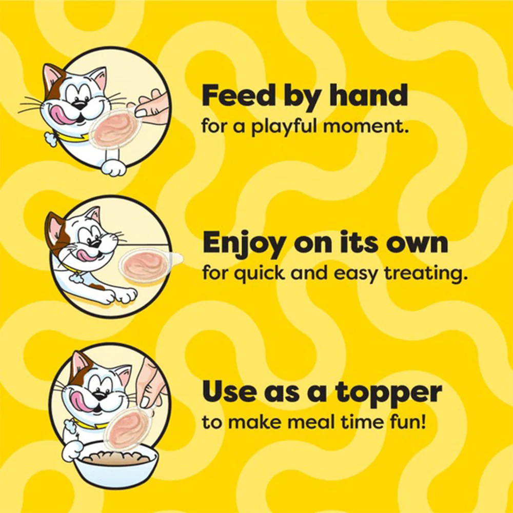 TEMPTATIONS Creamy Spoons Savory Salmon & Tempting Tuna Cat Treats 10g x 4 - Image 3
