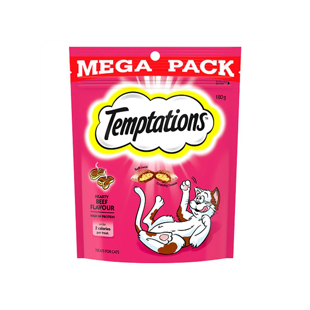 TEMPTATIONS Snacks Hearty Beef Cat Treats - Image 2