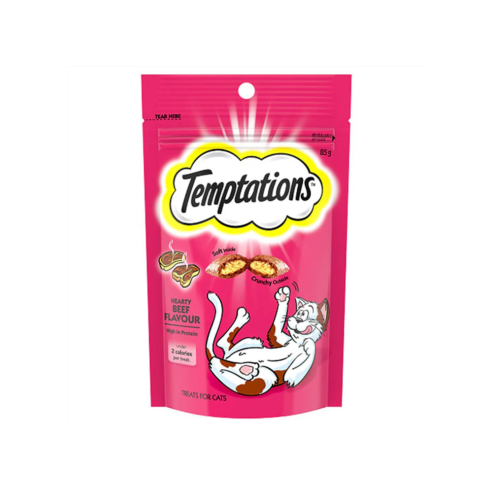 TEMPTATIONS Snacks Hearty Beef Cat Treats - Image 3