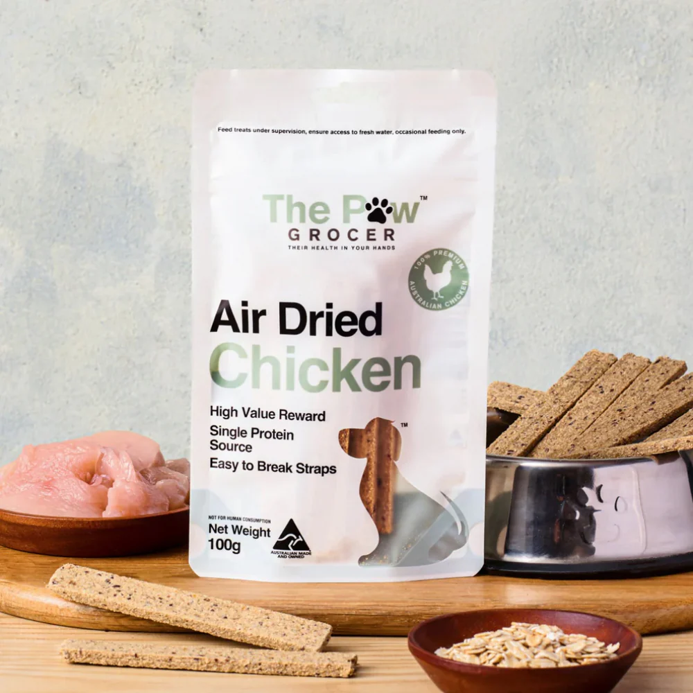 THE PAW GROCER Air Dried Chicken Straps Dog Treats 100g - Image 2