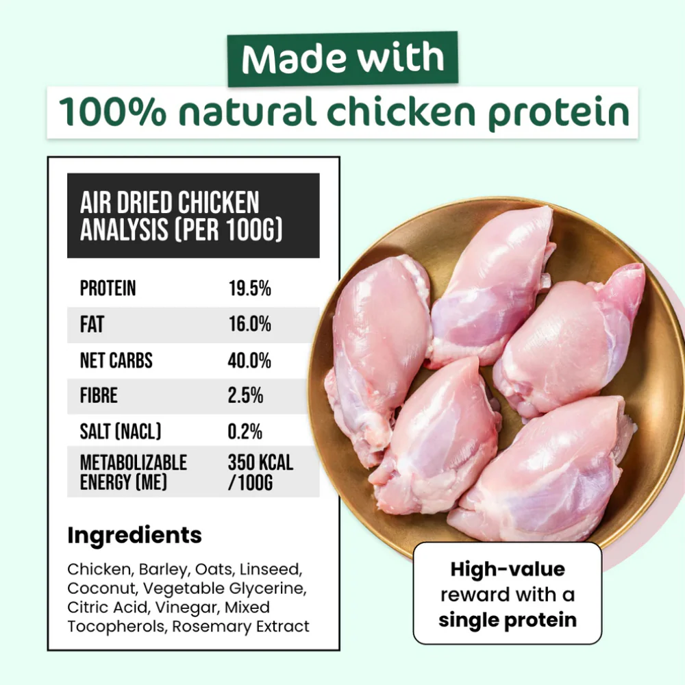 THE PAW GROCER Air Dried Chicken Straps Dog Treats 100g - Image 4