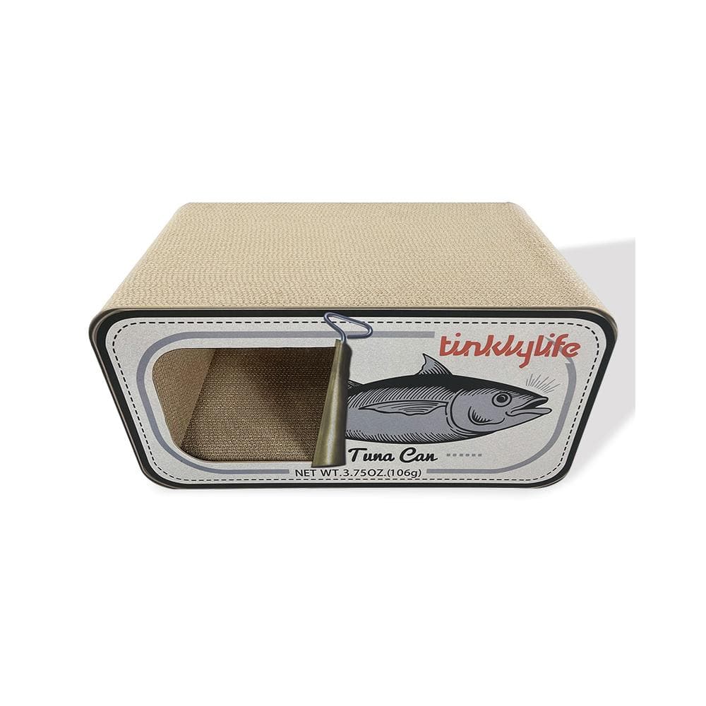 TINKLY LIFE White Tuna Can Cat Scratcher - Image 5