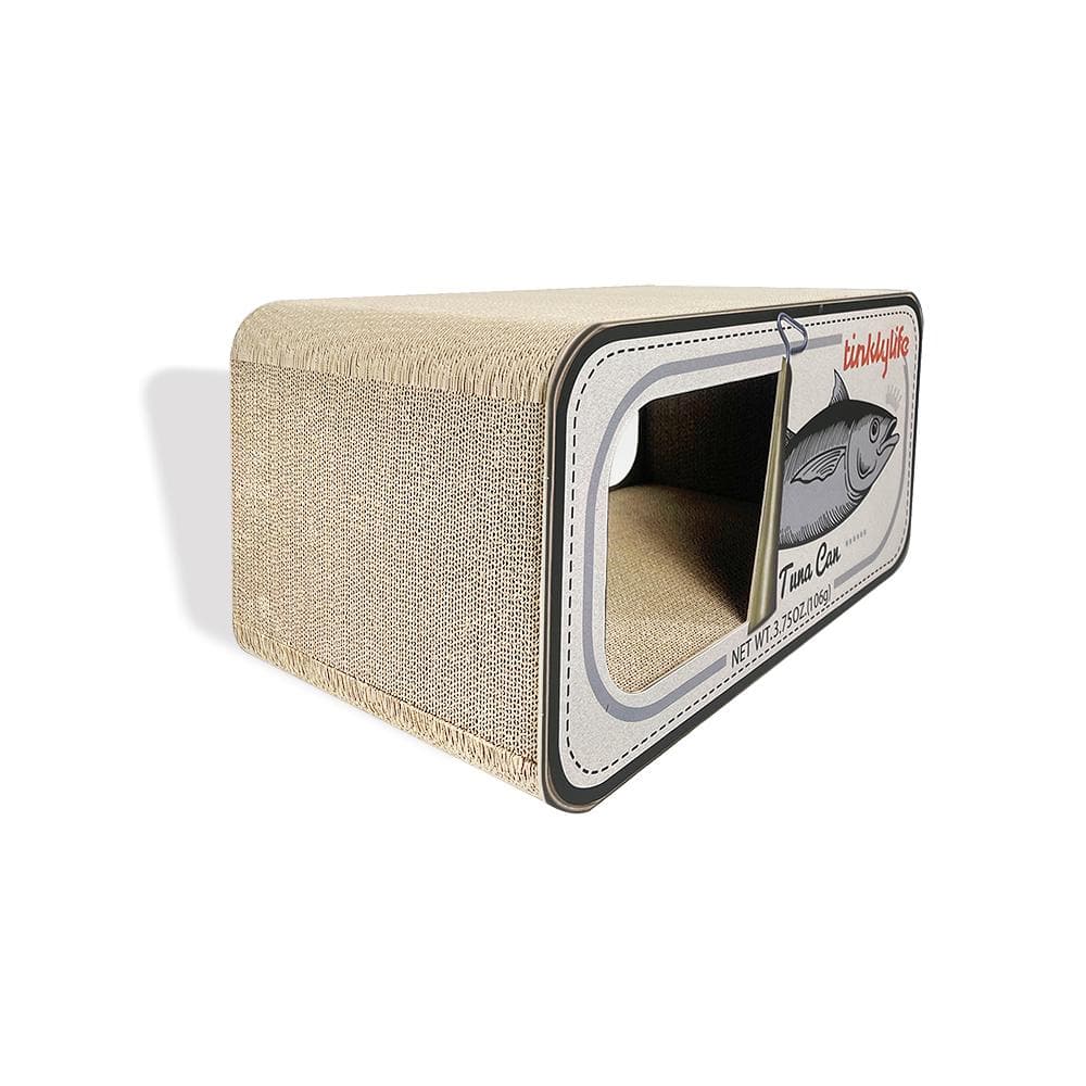 TINKLY LIFE White Tuna Can Cat Scratcher - Image 6