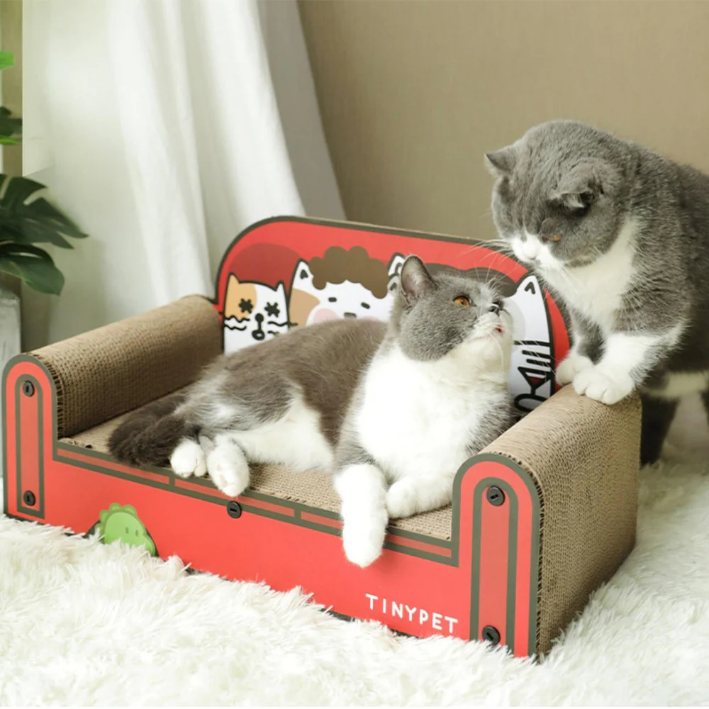 TINYPET Happy Family Sofa Cat Scratcher - Image 2